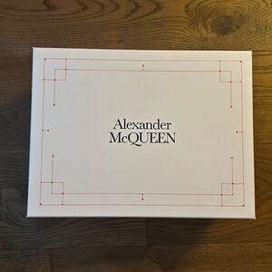 Authentic Alexander McQueen shoebox with original dustbag